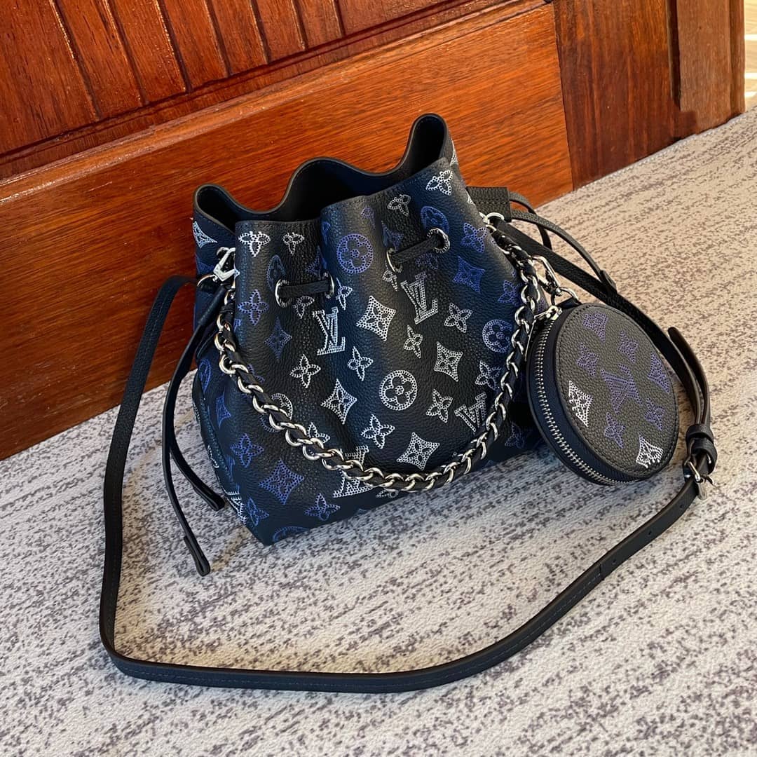 Louis Vuitton Bella Mahina Blue M59552 Replica Bucket Bag - DEEPREPS