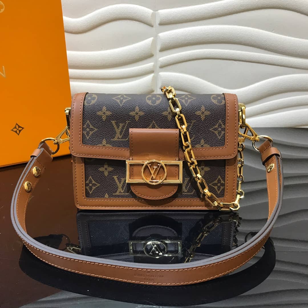 Louis Vuitton Reverse Monogram Dauphine MM M45958 Shoulder Bag Replica - DEEPREPS