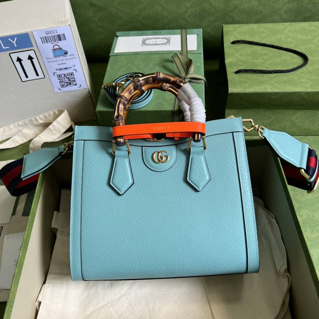 Gucci Diana Small Tote Blue 702721 Replica Bag - DEEPREPS