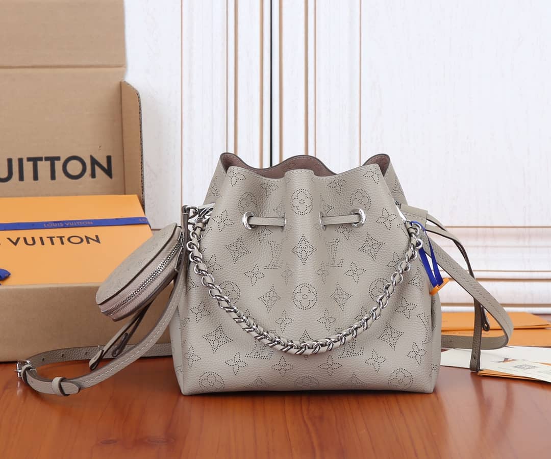 Louis Vuitton Bella Leather Replica Shoulder Bag Gray M57070 - DEEPREPS