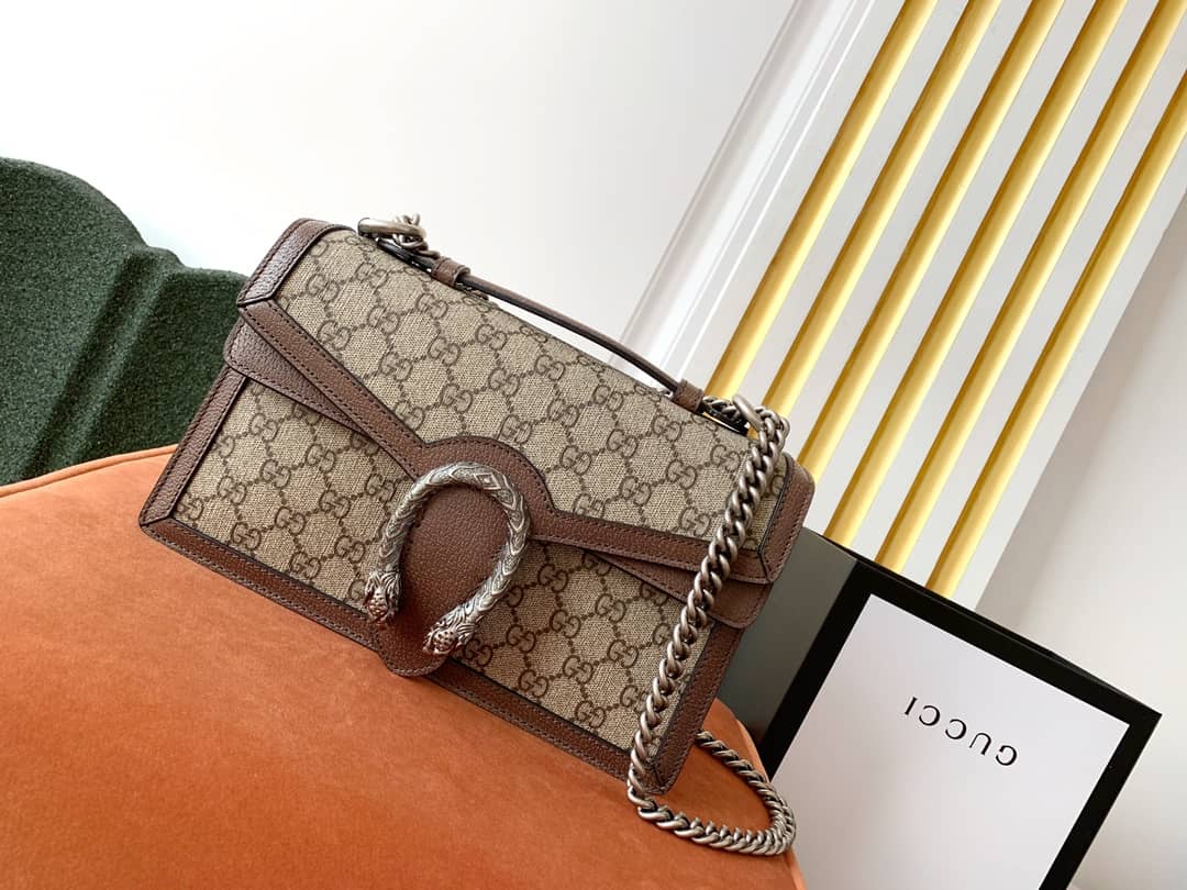 Gucci Dionysus GG Top Handle Bag Replica Brown 621512 - DEEPREPS