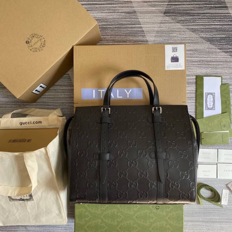 Gucci GG Embossed Tote Replica Bag 625774 - DEEPREPS