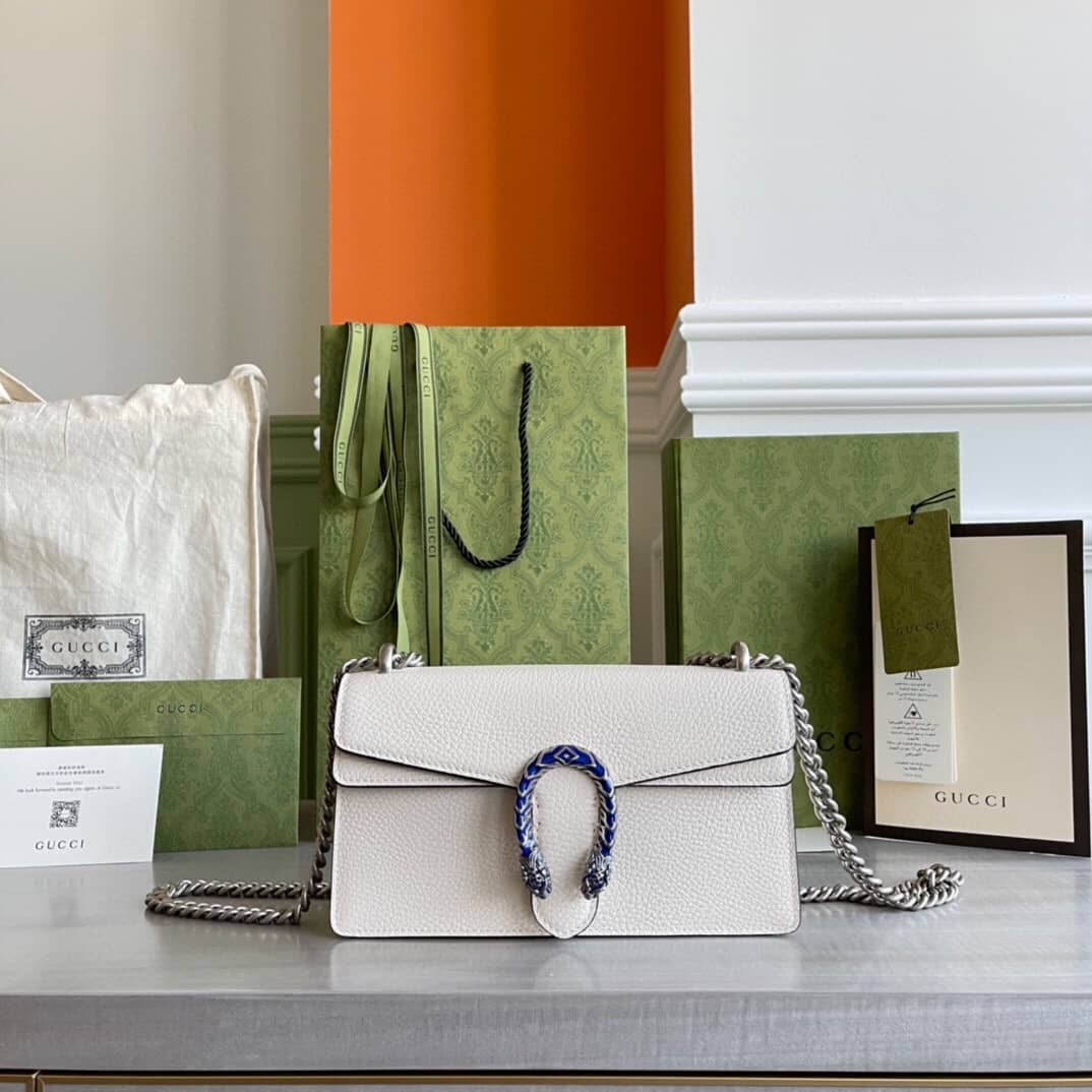 Best Replica Gucci GG Dionysus Small Shoulder Bag Replica White 499623(ColaReps) - DEEPREPS