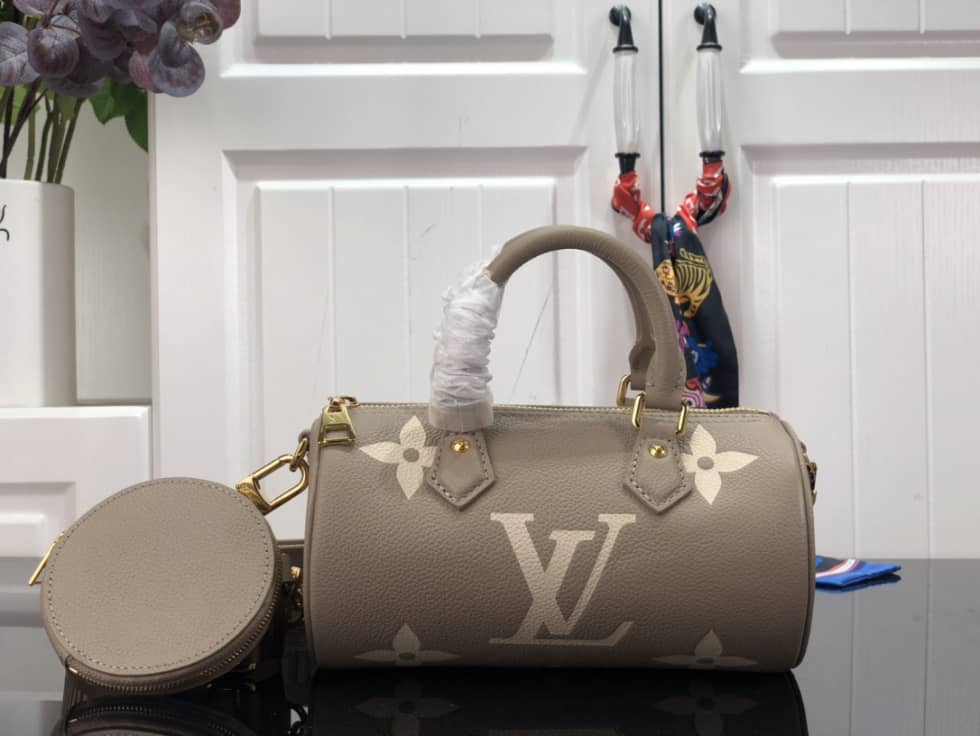 Louis Vuitton Papillon BB Bicolour Monogram Empreinte Leather M46031 Replica Shoulder Bag - DEEPREPS