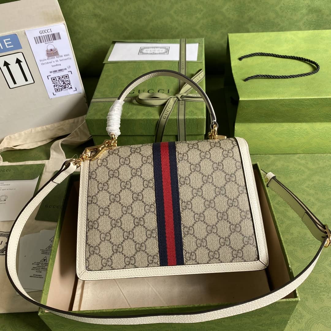 Gucci Ophidia Web Small Top Handle Bag Replica 651055 - DEEPREPS