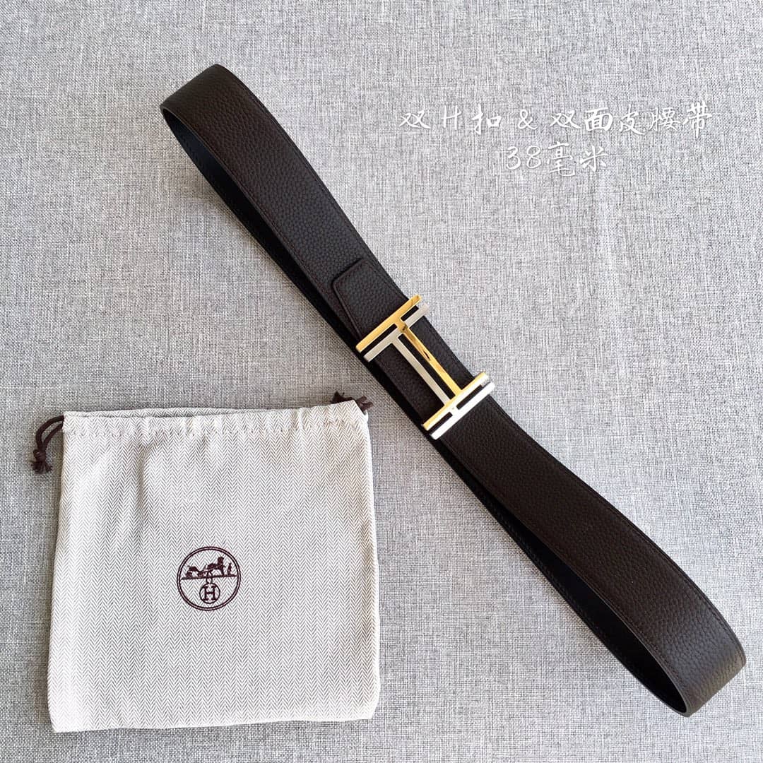 Fake Hermes Logo Belt 38mm - DEEPREPS