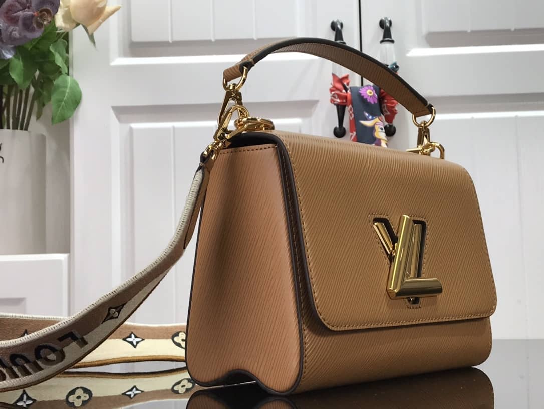 Louis Vuitton Twist MM Golden Lock Handle Epi Leather Replica Crossbody Bag M57506 - DEEPREPS