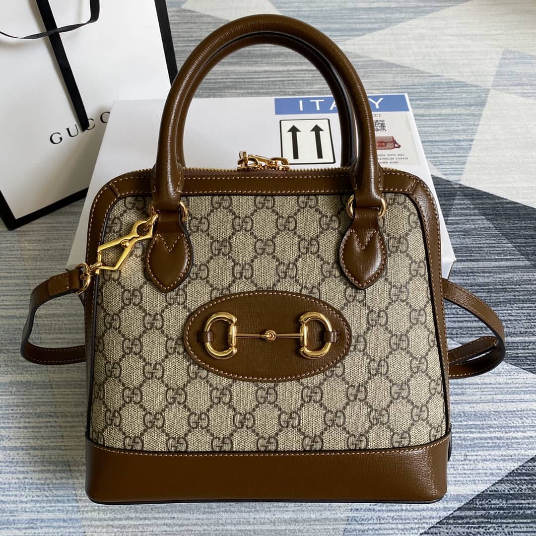 Gucci 1955 Horsebit Polkadot Handle Bag Replica 621220 - DEEPREPS