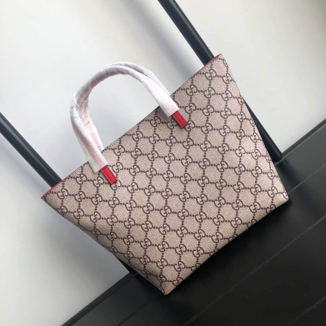 Gucci Children GG Supreme Canvas Replica Tote Brown 410812 - DEEPREPS
