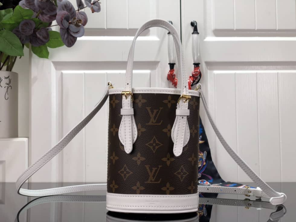 Louis Vuitton Nano Monogram Brown M81489 Replica Bucket Bag - DEEPREPS