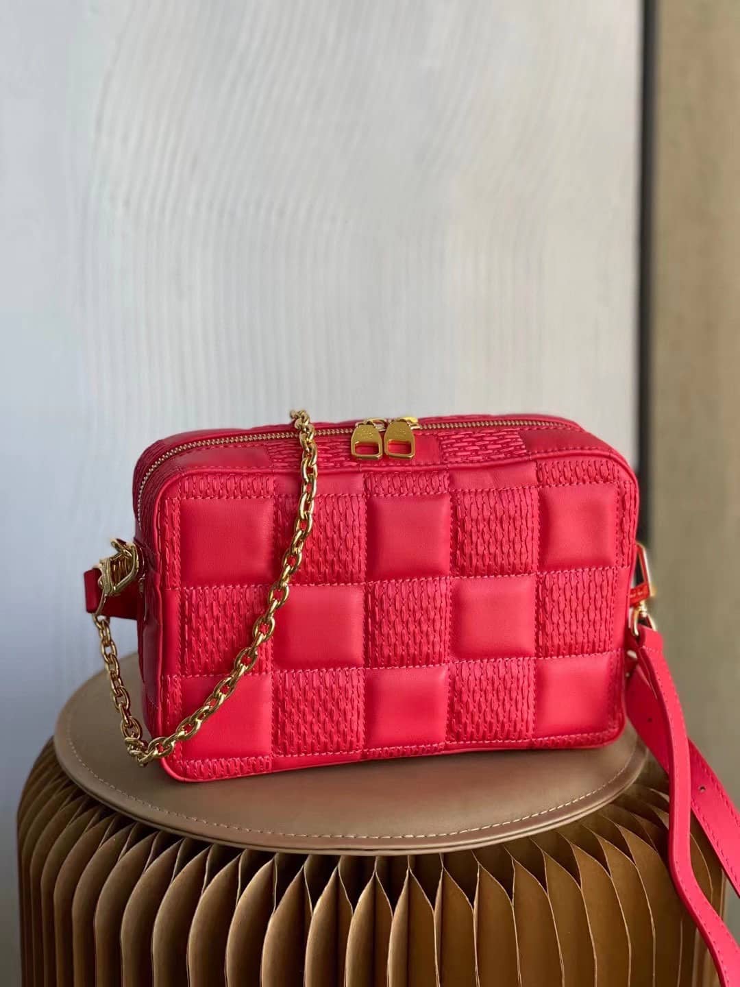 Louis Vuitton Troca PM Red M59118 Replica Crossbody Bag - DEEPREPS