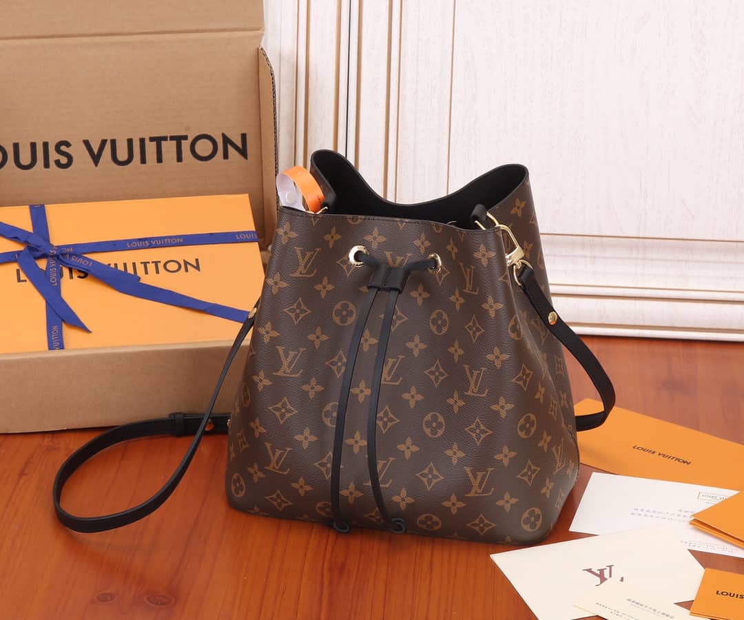 Louis Vuitton Neonoe Replica Bucket Bag Brown M44020 - DEEPREPS
