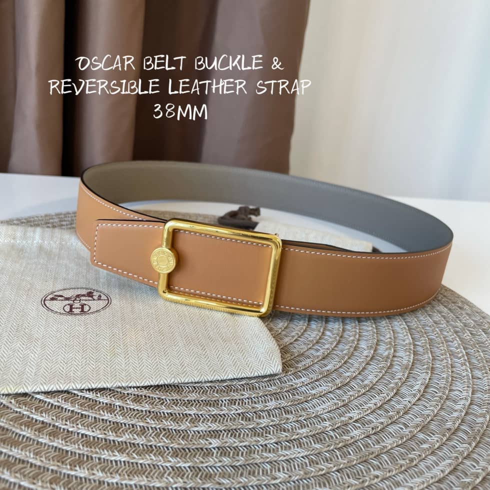Fake Hermes Logo Belt 38mm - DEEPREPS
