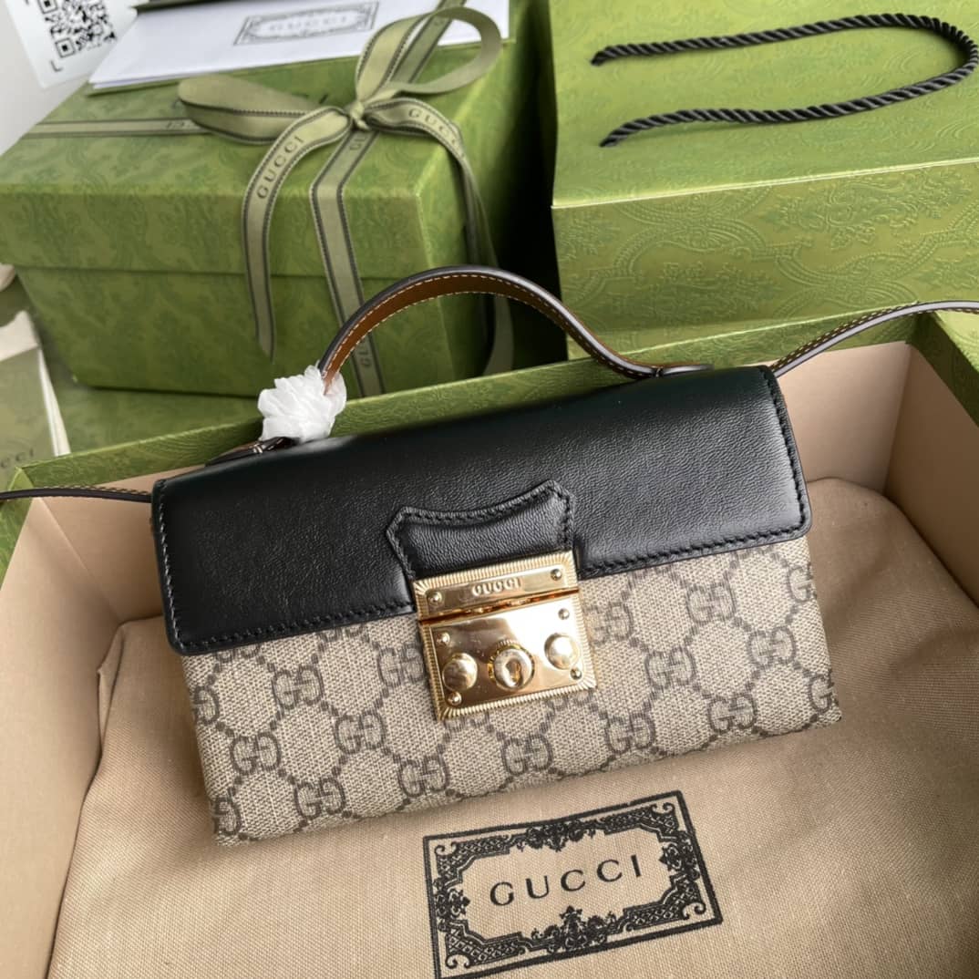 Gucci Padlock GG Supreme Canvas Top Handle Mini Bag Replica 652683 - DEEPREPS