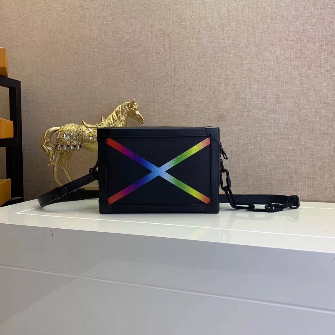 Louis Vuitton Soft Trunk Taiga Leather Rainbow Replica M30341 - DEEPREPS