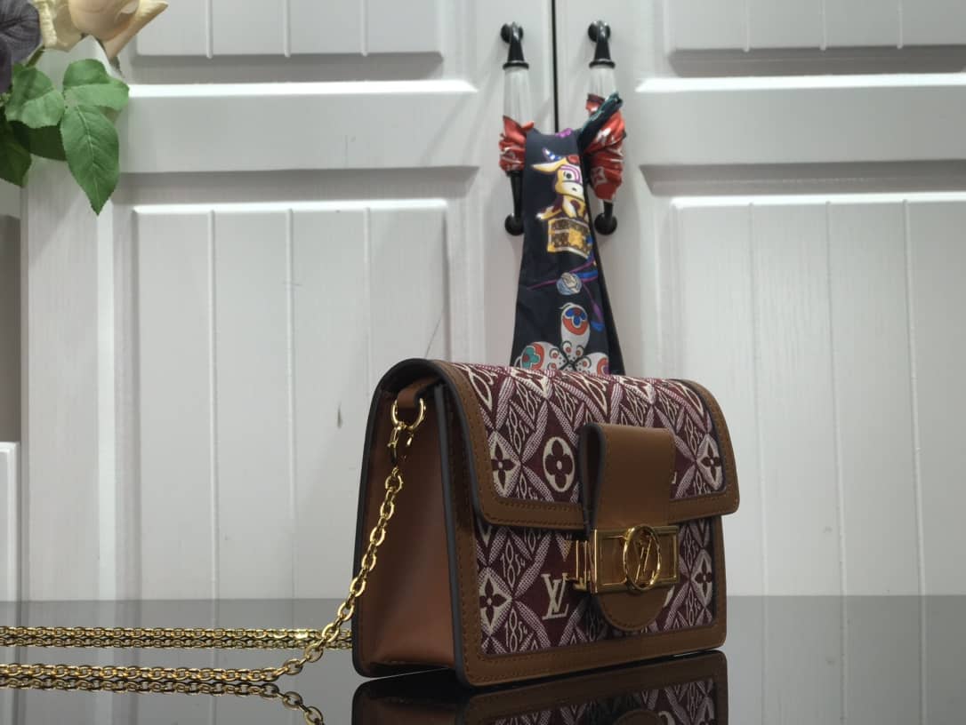 Louis Vuitton Since 1854 Dauphine Chain Replica Wallet Red M69992 - DEEPREPS