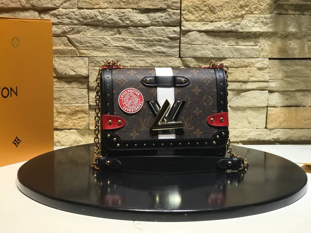 Louis Vuitton Twist MM Bag Black M50296 Replica - DEEPREPS