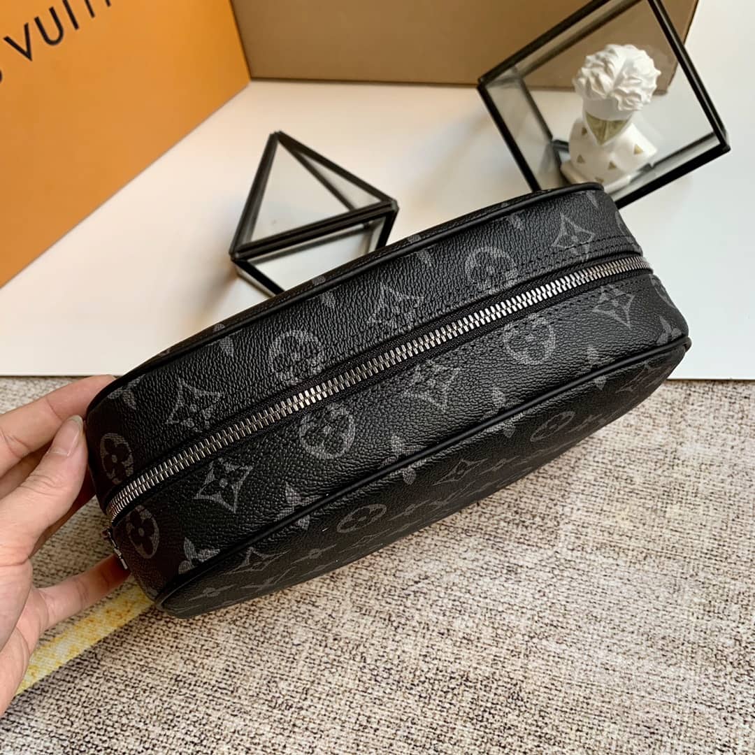 Louis Vuitton Monogram Canvas Toiletry Bag Replica Black M47527 - DEEPREPS