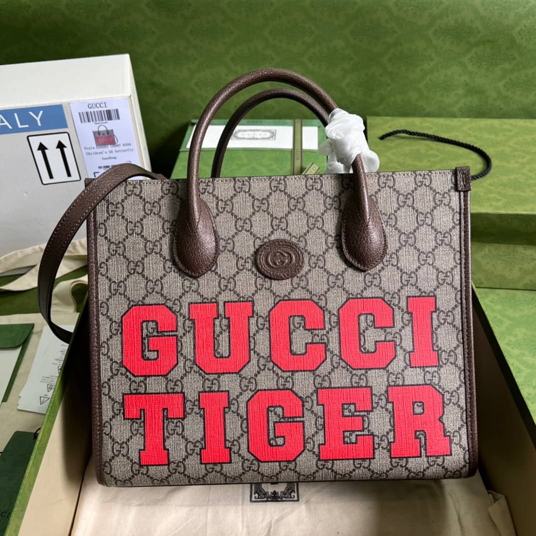 Gucci GG Supreme Tiger Tote 659983 Replica - DEEPREPS