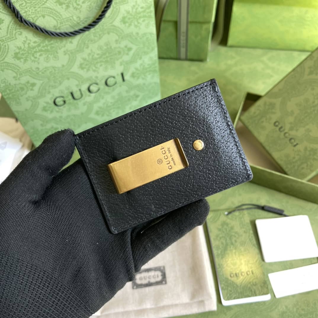 Gucci GG Marmont Leather Money Clip Replica 436022 - DEEPREPS