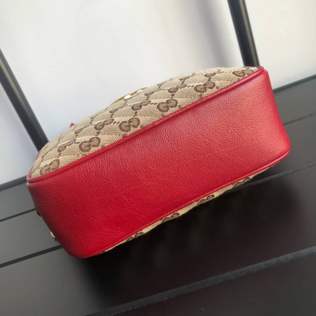 Gucci GG Marmont Matelassé Mini Bag Replica Brown 448065 - DEEPREPS
