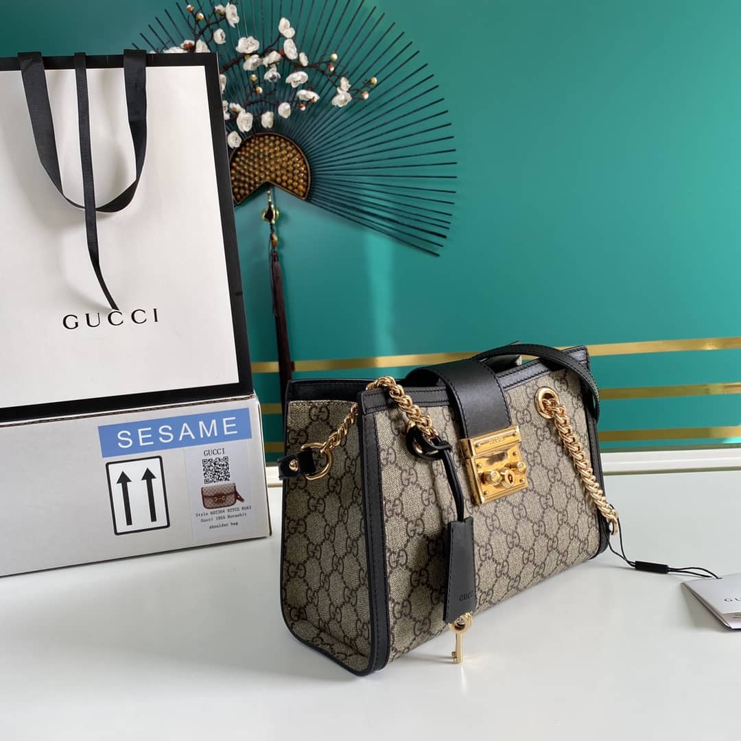 Gucci Padlock Small Berry Tote Replica 498156 - DEEPREPS