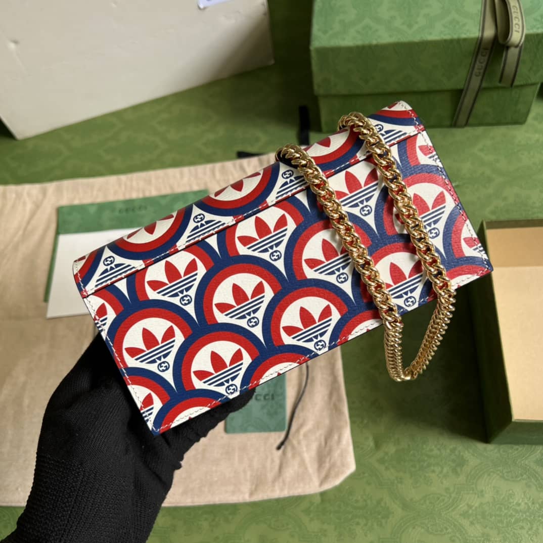 Adidas x Gucci Wallet With Chain 621892 Replica Crossbody Bag - DEEPREPS
