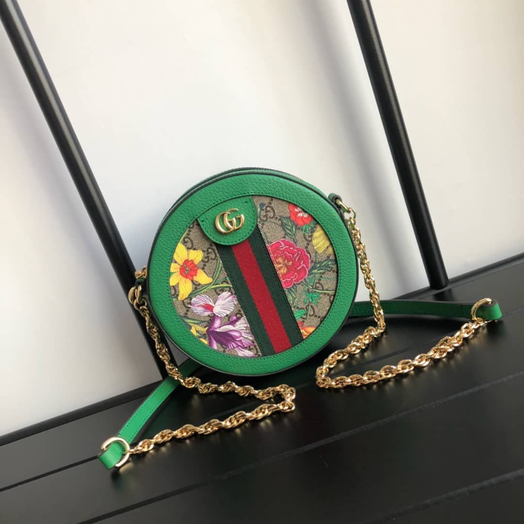 Gucci Ophidia GG Flora Mini Replica Backpack Green 598661 - DEEPREPS