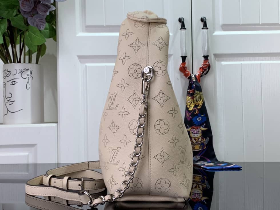 Louis Vuitton Why Knot MM Mahina Cream M20700 Replica Hobo - DEEPREPS