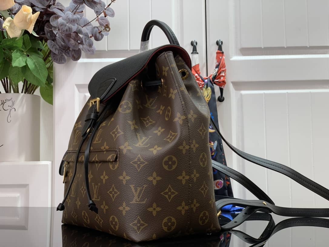 Louis Vuitton Montsouris PM Noir Monogram Replica Backpack M45515 - DEEPREPS