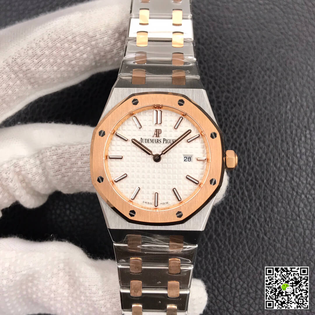 Replica Audemars Piguet Royal Oak 67650 33MM 1:1 Best Edition White Dial - DEEPREPS