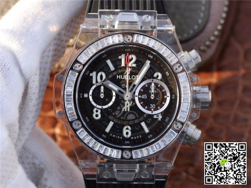 Replica Hublot Big Bang Unico 411.JX.1170.RX Men Watches 1:1 Best Edition Black Rubber Strap - DEEPREPS