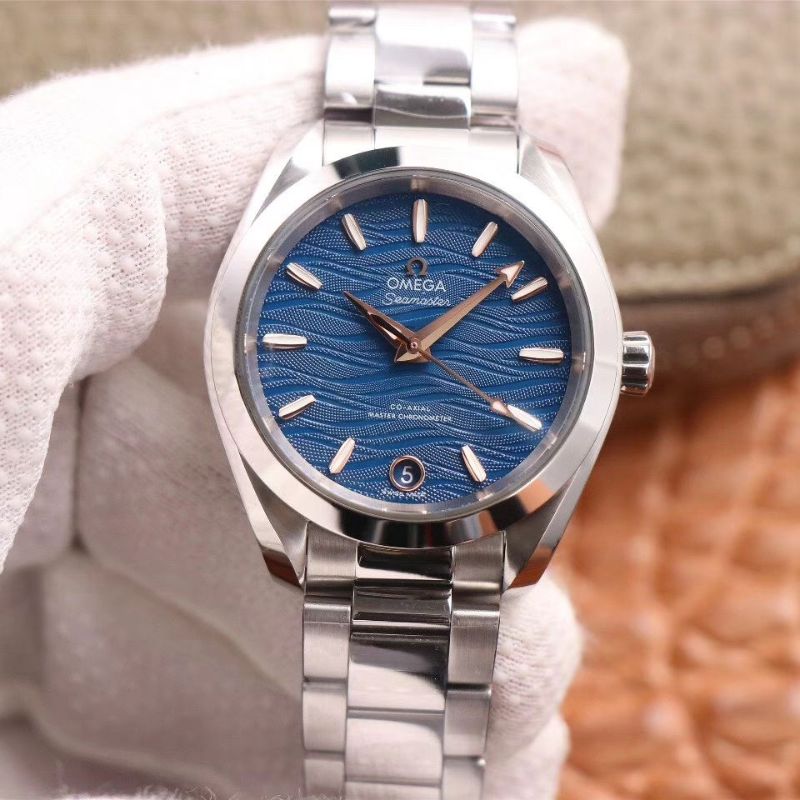 Replica Omega Seamaster 220.10.38.20.03.002 Aqua Terra 150M 1:1 Best Edition Blue Dial - DEEPREPS