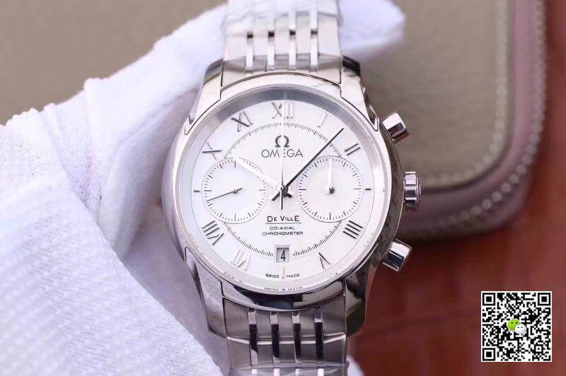 Replica Omega De Ville Chronograph 42MM 431.10.42.51.02.001 1:1 Best Edition Stainless Steel Bracelet - DEEPREPS