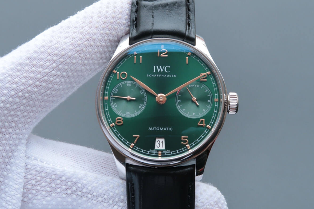 Replica IWC Portugieser IW500708 1:1 Best Edition V5 Green Dial - DEEPREPS
