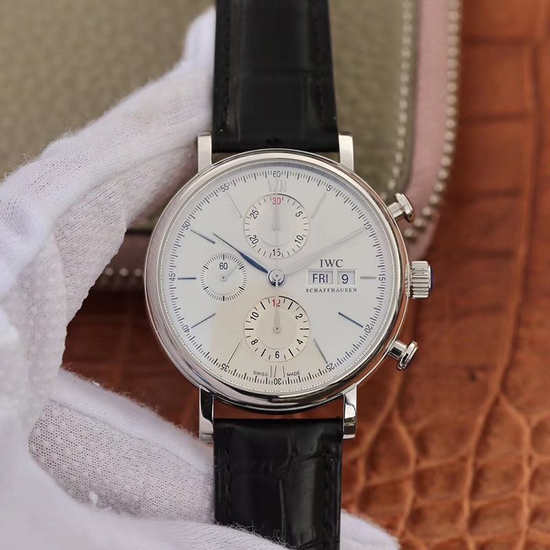 Replica IWC Portofino Chronograph 42mm Multi-function IW391022 1:1 Best Edition Silver Marker and Pointers - DEEPREPS