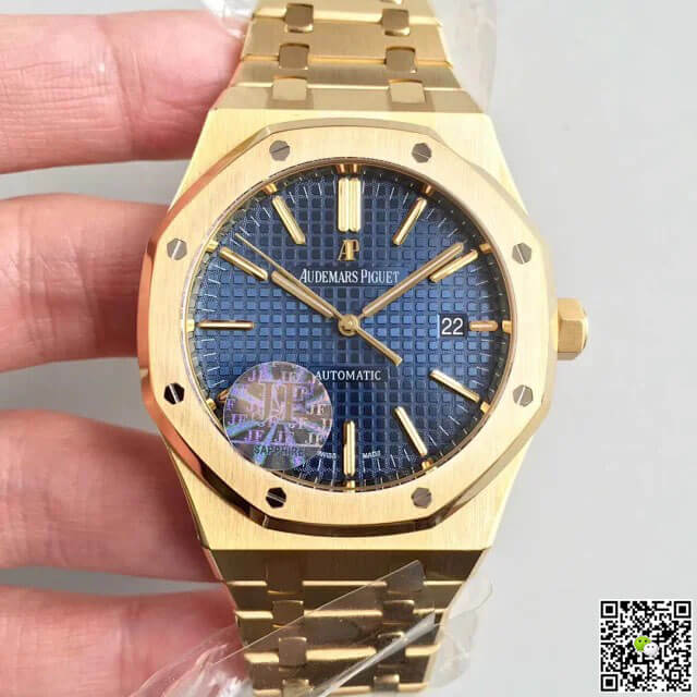 Replica Audemars Piguet Royal Oak 15400OR 1:1 Best Edition Blue Dial - DEEPREPS