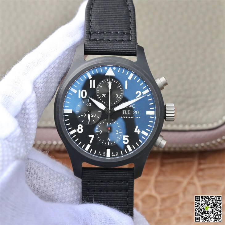 Replica IWC Pilot IW389101 1:1 Best Edition Ceramics Black Dial - DEEPREPS