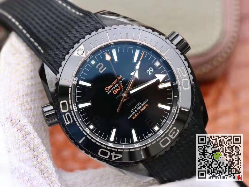 Replica Omega Seamaster 215.92.46.22.01.001 Ocean Universe 600M 1:1 Best Edition All Black Ceramic Case - DEEPREPS