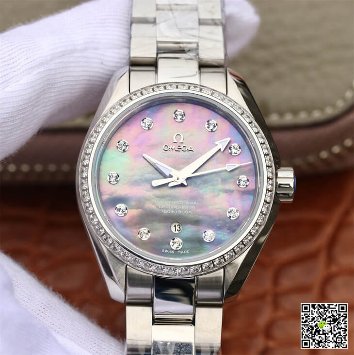 Replica Omega Seamaster 231.15.34.20.57.001 Aqua Terra 150M 1:1 Best Edition Mother-Of-Pearl Dial - DEEPREPS