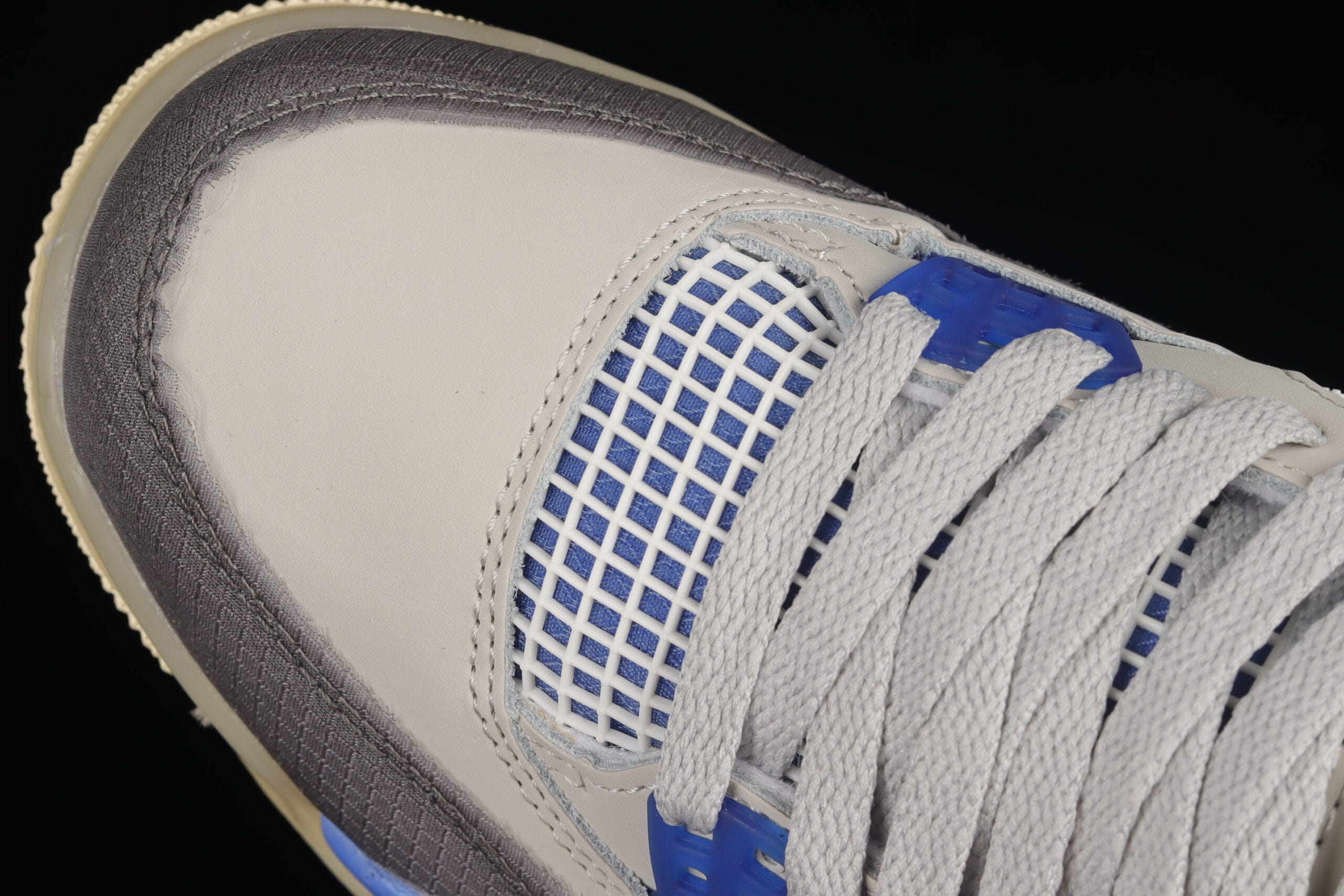 Off-White x Air Jordan 4 Military Blue - DEEPREPS