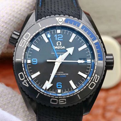 Replica Omega Seamaster 215.92.46.22.01.002 1:1 Best Edition Black Ceramic - DEEPREPS