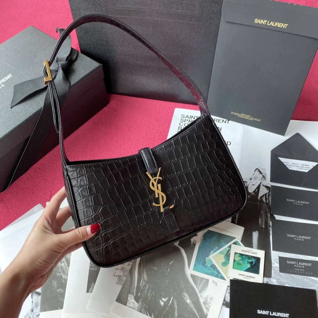 YSL Dupes Bags Le 5  7 Smooth Leather Replica Hobo Bag - DEEPREPS