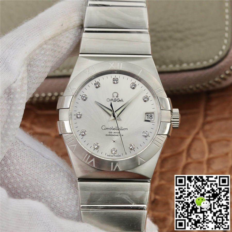 Replica Omega Constellation 123.10.38.21.52.001 1:1 Best Edition Diamond-set Dial - DEEPREPS