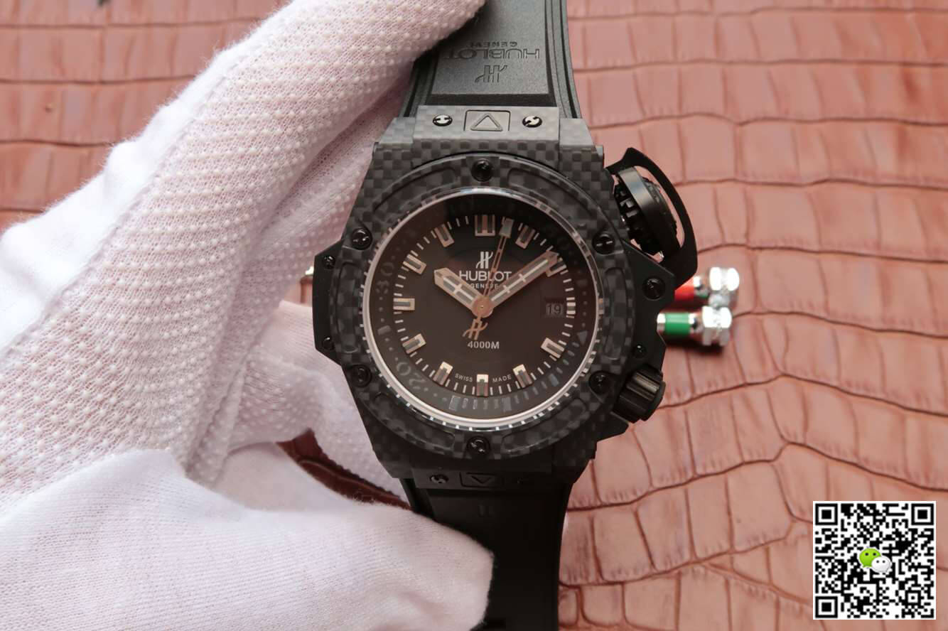Hublot Replica King Power Oceanographic 4000M 731.QX.1140.RX 1:1 Best Edition Forged Carbon Fiber - DEEPREPS