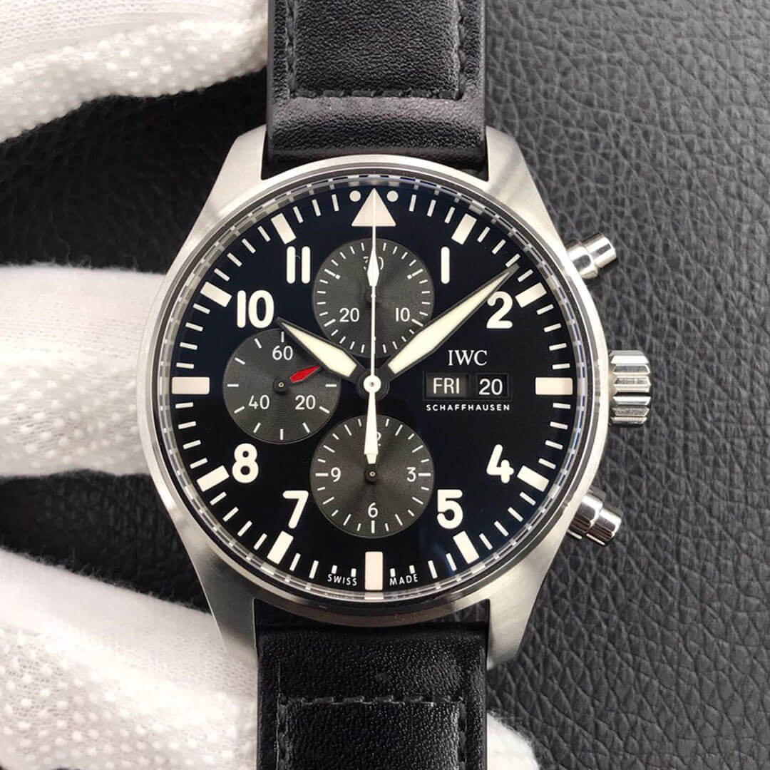Replica IWC Pilot IW377709 1:1 Best Edition Black Dial - DEEPREPS