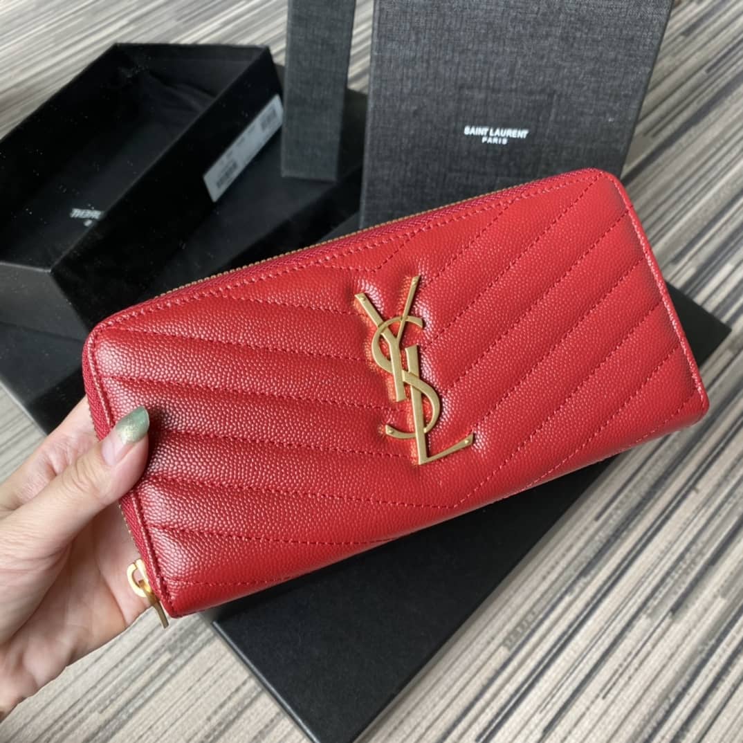 YSL Replica Monogram Zip Around Replica Wallet - DEEPREPS