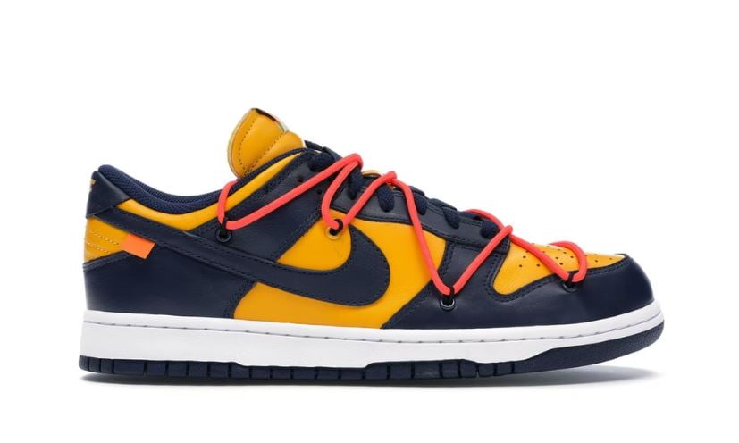 Nike Dunk Low Off-White University Gold Midnight Navy - DEEPREPS