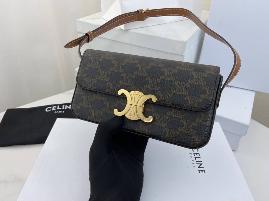 Celine Triomphe Bag Dupe Triomphe Teen 20CM - DEEPREPS