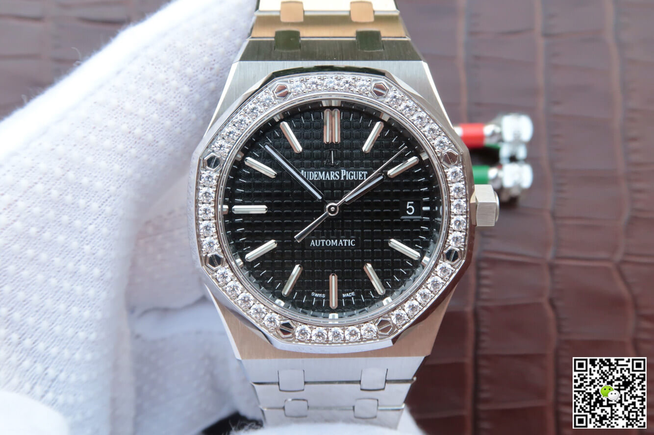 Replica Audemars Piguet Royal Oak 15400/15450 Couple Watch 1:1 Best Edition Diamond Bezel - DEEPREPS
